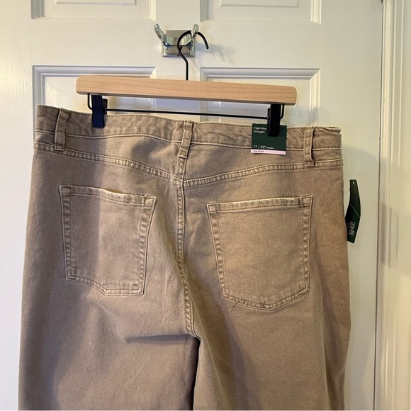 Wild Fable Tan High Rise Straight Leg Distressed Jeans - Picture 6 of 7